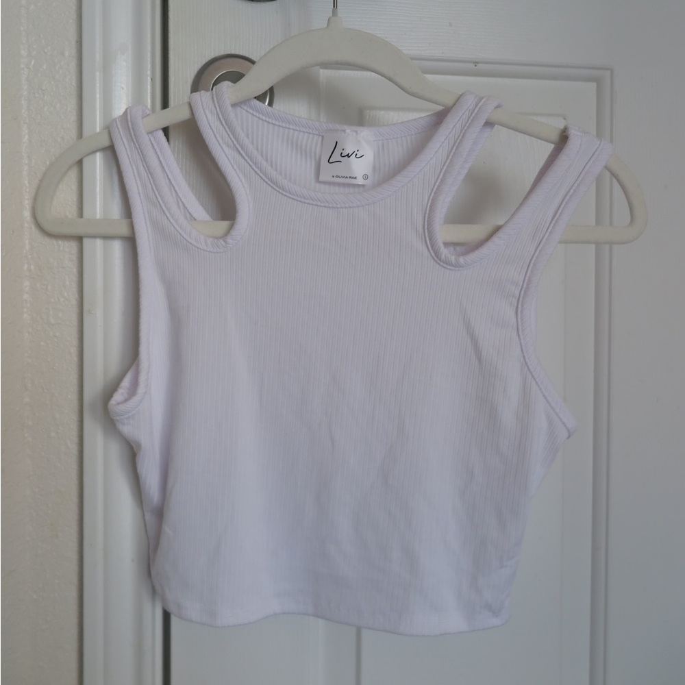 White Sleeveless Women's Top